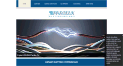Desktop Screenshot of impiantielettriciparolux.com